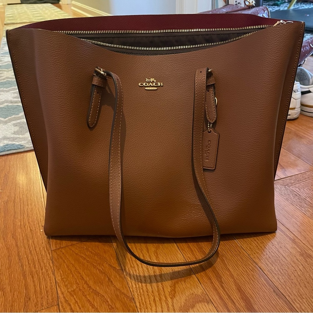 Coach leather tote